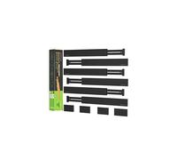 ANTOWIN 10 pezzi divisori per cassetti in bamb , espandibili, separatori per cassetti, organizer a molla regolabile da 17 a 22 pollici per casset