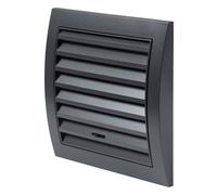 Antracite Aeratore Griglia 150mm x Con Montaggio Telaio & Interruttore Flat