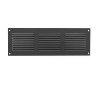 Antracite Metallo Aeratore Griglia 300mm x 100mm Con Fly Schermo Piatto Condotto