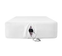 Antranfour Lenzuolo con angoli per materasso ad aria per letto matrimoniale standard, con tasche extra profonde da 61 cm, ultra morbido, resistente, traspirante, per letto gonfiabile, con apertura per