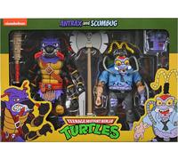 NECA Set 2 figure d'azione – Antrax e Scumbug – Tartarughe Ninja Cartoon – 7 pollici