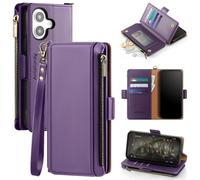 ANTSTURDY Compatibile con iPhone 16 Plus Whatet Case RFID Bloccante PU PETHE PELLE CASA DELLE STUDI FILIFICA COPERTURA FLIP COPERT DEL PROPLA CINTUR