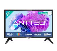 Antteq AB24F1D Televisore 24 Pollici (LED HD TV 60 cm), 60Hz, Triplo Tuner DVB-C / T2 / S2, HDMI, USB, CI/CI+, VGA, Dolby Audio, Modalità Hotel [Classe di Efficienza Energetica F]