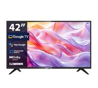 Antteq G42 Smart TV 42 Pollici Full HD Google TV HDR10, Bluetooth 5.1-Compatibile con Cast,Assistente Virtuale e Google Home,Triplo Tuner,Dolby Audio i efficienza energetica F]