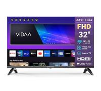 Antteq L32 Smart TV 32 Zoll Full HD, VIDAA OS, Ultra Slim TV Wi-Fi Triple Tuner DVB-T2/S2/C, App Store, Share to TV, DAZN,Netflix, Prime Video, YouTube [Classe di efficienza energetica F]