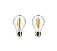 ANTYX E26 / E27 LED Lampadine Calde Bianche 270 0K 2W 3V A60 A19 Base a Vite Standard di Edison 20W equivalente per luci solari all'aperto, Confezione da 2