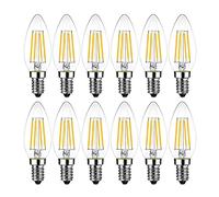 ANTYX Lampadina LED E14 12v Bianco Caldo 2700K 4W uguale a 40W LED Lampadina a candelabro Lampadina C35 per Camper, Progetto di Pannello Solare, Barca, Illuminazione off-Grid, Confezione da 10