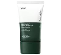 Anua Heartleaf Silky Moisture Sun Cream SPF 50+ PA ++++ idratante e lenitiva (Heartleaf, pantenolo) Crema solare coreana per il viso biologica senza residui bianchi per pelli sensibili (50ml)