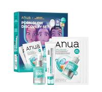 Anua PDRN Glow Discovery Set, confezione regalo di bellezza con siero viso (30 ml), crema idratante (60 ml) e 3 maschere al collagene, cura coreana per una pelle di vetro (Glass Skin)