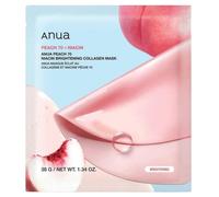 ANUA Peach 70 Niacina Maschera schiarente al collagene, maschera per la notte per la pelle di vetro, niacinamide, maschera facciale al collagene, elasticità, si illumina con idratazione, colore