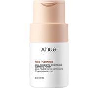 ANUA POLVERE DETERGENTE ILLUMINANTE AGLI ENZIMI DI RISO, Maschera di riso, Ceramide, Detergente viso delicato per una pelle luminosa e radiosa, Cura della pelle coreana, Senza profumo, 40 g/1,41 fl.oz