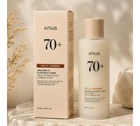 Anua Rice 70 + Ceramide Glow Milky Toner 250ml, tonico viso coreano K-Beauty con acqua di riso, essenza lozione idratante e illuminante, cura idratante della barriera cutanea per una pelle luminosa ef