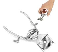 ANUBE Forbici per cani - Kit per capelli per animali domestici Rasoio per toelettatura Tagliatore manuale - Cesoie Cappotti Taglio Rotondo Spessi Barboncino Forbici per capelli