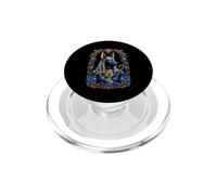 Anubi Diario Sciacallo Egiziano Tempio Floreale Guardian Art PopSockets PopGrip per MagSafe