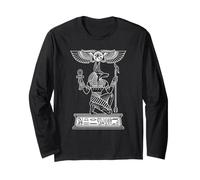 Anubi Dio Egiziano Ankh Occhio di Horus Antico Egitto Maglia a Manica