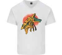 Anu ntico Egitto Egiziano God Mitologia Uomo Scollo A V Cotone T-Shirt
