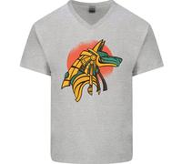 Anu ntico Egitto Egiziano God Mitologia Uomo Scollo A V Cotone T-Shirt