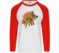 Anubis Antico Egitto Egyption God Mitologia Uomo L/S Baseball T-Shirt