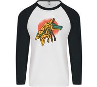 Anubis Antico Egitto Egyption God Mitologia Uomo L/S Baseball T-Shirt
