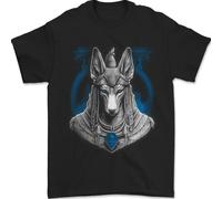 Anubis Antico Egiziano God Egitto Uomo T-Shirt 100% Cotone