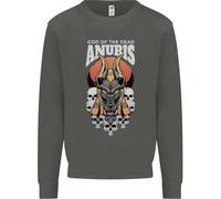 Anubis God Of The Dead Antico Egiziano Egitto Bambini Felpa Maglione
