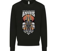 Anubis God Of The Dead Antico Egiziano Egitto Uomo Felpa Maglione