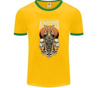 Anubis God Of The Dead Antico Egiziano Egitto Uomo Ringer Fotl