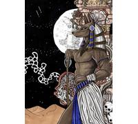 Anu rid journal - A4 0.5cm (0.196 inch) Diced Paper, 120 Pages: Ancient Egypt - Inspired Graph Paper Notebook for Writers, Students, and Mythology Lovers