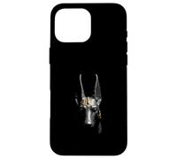 Anubis Head Antico Egitto Dio Arte Custodia per iPhone 16 Pro Max