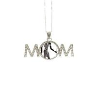 Anubis Totem dell'Antico Egitto Affresco Regalo per la Festa della Mamma per Mamma Nana Nonna Collana Compleanno Gioielli, Medio