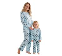 Anuedgis Pigiama per madre e figlia, 2 pezzi, a pois, coordinato, A-sky