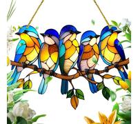 Anulely Acchiappasole per esterni con piume di animali, cattura il sole - Acchiappasole in acrilico 2D, ornamento per interni ed esterni, per giardino, camera da letto