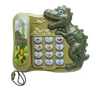 Anulely Giocattoli telefonici per telefono didattico per - Giocattoli di apprendimento automatico di storia del dinosauro del fumetto - Giocattolo telefonico coinvolgente, apprendimento delle lettere
