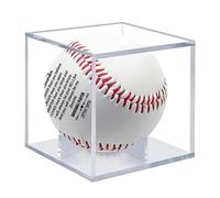 Anulely Porta Souvenir da Baseball, Souvenir di Baseball significativo,Scatola Souvenir da Baseball da 9 pollici | Display chiaro da Baseball per stampato con messaggi di motivazione per