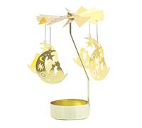 Anulely Portacandele rotante, vassoio per candela, carosello porta candela, mulino a vento alimentato termicamente per centrotavola, ristorante, matrimonio, decorazione per la casa