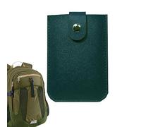 Anulely Portafoglio minimalista, leggero, sottile porta carte di credito con 6 scomparti e bottone leggero | Porta carte di credito in pelle per carte d'identità, porta carte di credito sottile,