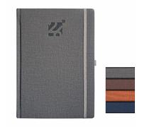 Anupam Flame - Agenda giornaliera 2025, datata 2025, con calendario giornaliero mensile completo, diario di Capodanno, agenda 2025, 80 g/m², formato B5, 10 x 6, 365 giorni, libro estetico e diario