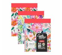 Anupam Libro per banconote - Prova di approvazione - A prova di stima, nota di credito perforata - 10,9 x 14 cm - 50 originali + 50 pagine duplicate - libro per ufficio