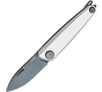 ANV Knives Z050 DLC Nero/Lama liscia, Dural Argento/Slipjoint - ANVZ050-006