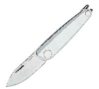 ANV Knives Z050 Stonewash/Lama liscia, Dural Silver/Slipjoint