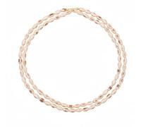 ANVIKA Original Ovel Shape Tulasi Bead doppio rotondo Kanthi Mala Tulsi Mala per uomini e donne, religioso sacro basilico Bead Mala, Wood, Legno, Nessuna pietra preziosa