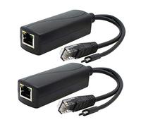 ANVISION 2-Pack Gigabit PoE Splitter, adattatore Ethernet micro USB da 48V a 5V 2,4A, compatibile con Raspberry Pi 3B +, IP Camera e altro