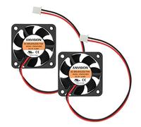 ANVISION 2-Pack Ventola di Raffreddamento Senza Spazzole DC 5 V, 40 mm x 10 mm, doppio cuscinetto a sfera, 2 Pin