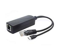 ANVISION Splitter Poe da 5 V, Adattatore da 48 V a 5 V 2,4 A con Spina Micro USB, Conforme IEEE 802.3af, per Telecamera IP, Tablet, Dropcam o Raspberry Pi e Altro, AV-PS05-1