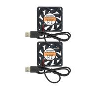 ANVISION Ventola di raffreddamento brushless USB da 60 mm x 15 mm DC 5 V, doppio cuscinetto a sfera, confezione da 2