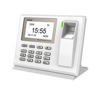 Anviz D200 Rilevazione Presenze con Lettore Biometrico e Codice Pin, Tcp/Ip e Mini USB Integrata, Bianco