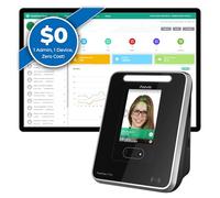 ANVIZ Orologio biometrico CX7 per dipendenti e piccole imprese, quadrante + RFID + punzonatura pin in uno, supporto per l'accesso alla porta, con software cloud professionale (0 tariffa mensile)