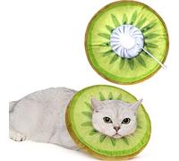 ANWA Collare a cono regolabile per gatti, morbido e carino per gattini dopo l'intervento chirurgico