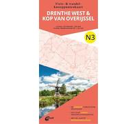ANWB Fiets- en wandelknooppuntenkaart Drenthe west