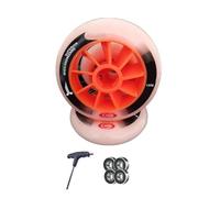 ANWEALTH 2 Pezzi/3 Confezioni 90 mm 100 mm 110 mm 125 mm velocità Ruote per Pattini in Linea Esterno Interno Professionale Allenamento 85A Ruota da Corsa con Cuscinetti ABEC-9
